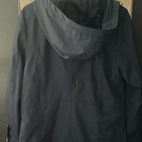 Small Women’s Navy Blue Johnston and Murphy Hooded Anorak - Picture 2 of 3